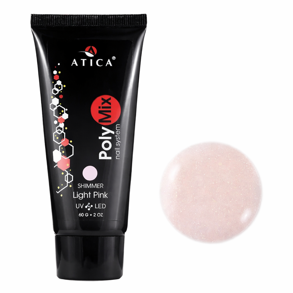 ATICA PolyMix poligelis Light Pink Shimmer 18 - 30 ml