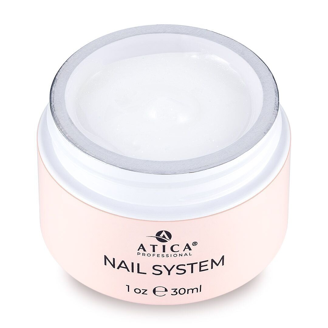 ATICA modeliavimo gelis Builder Gel eXel 19 Milk Shine Shimmer 30 ml