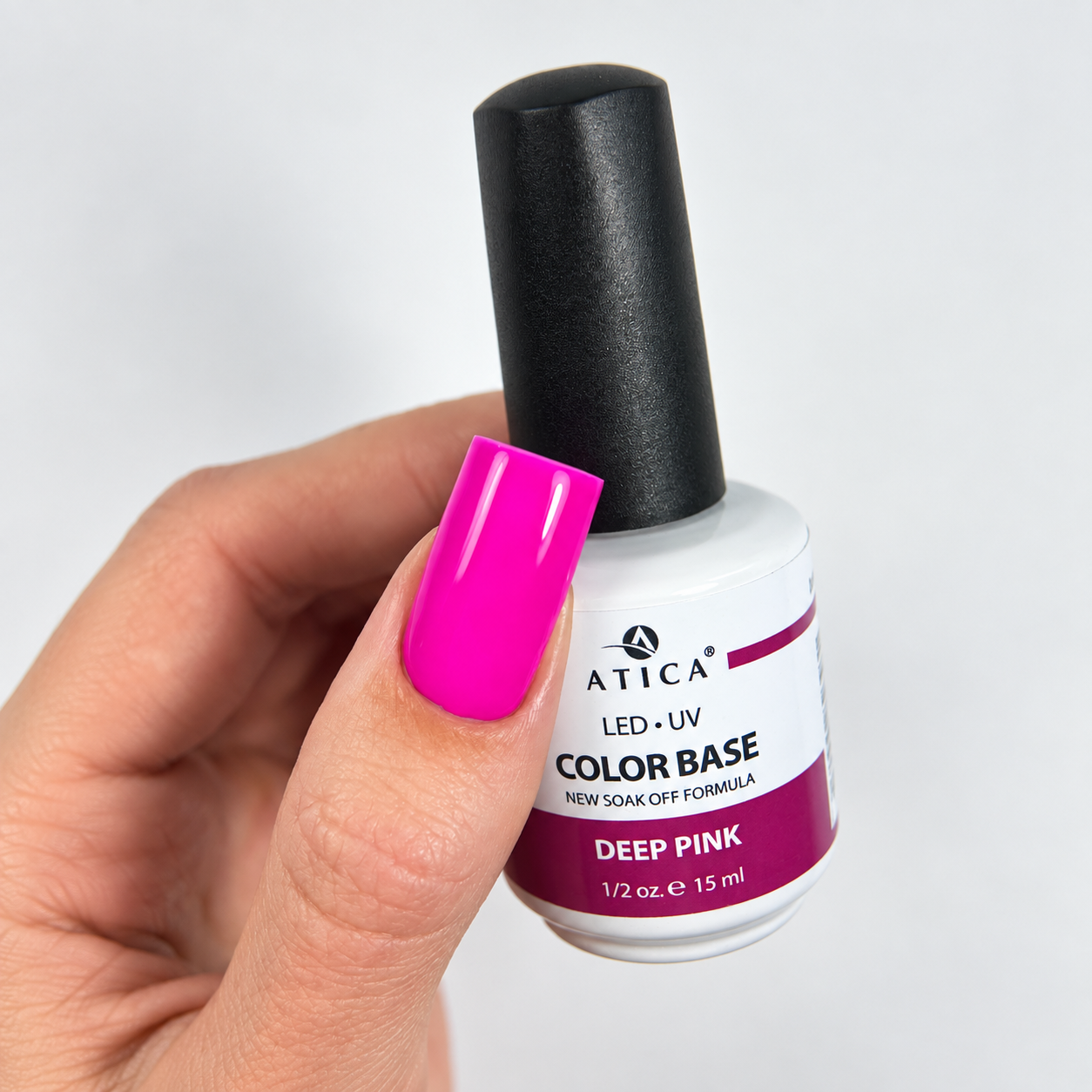 ATICA spalvota bazė geliniam lakavimui Purple, 13 ml 3