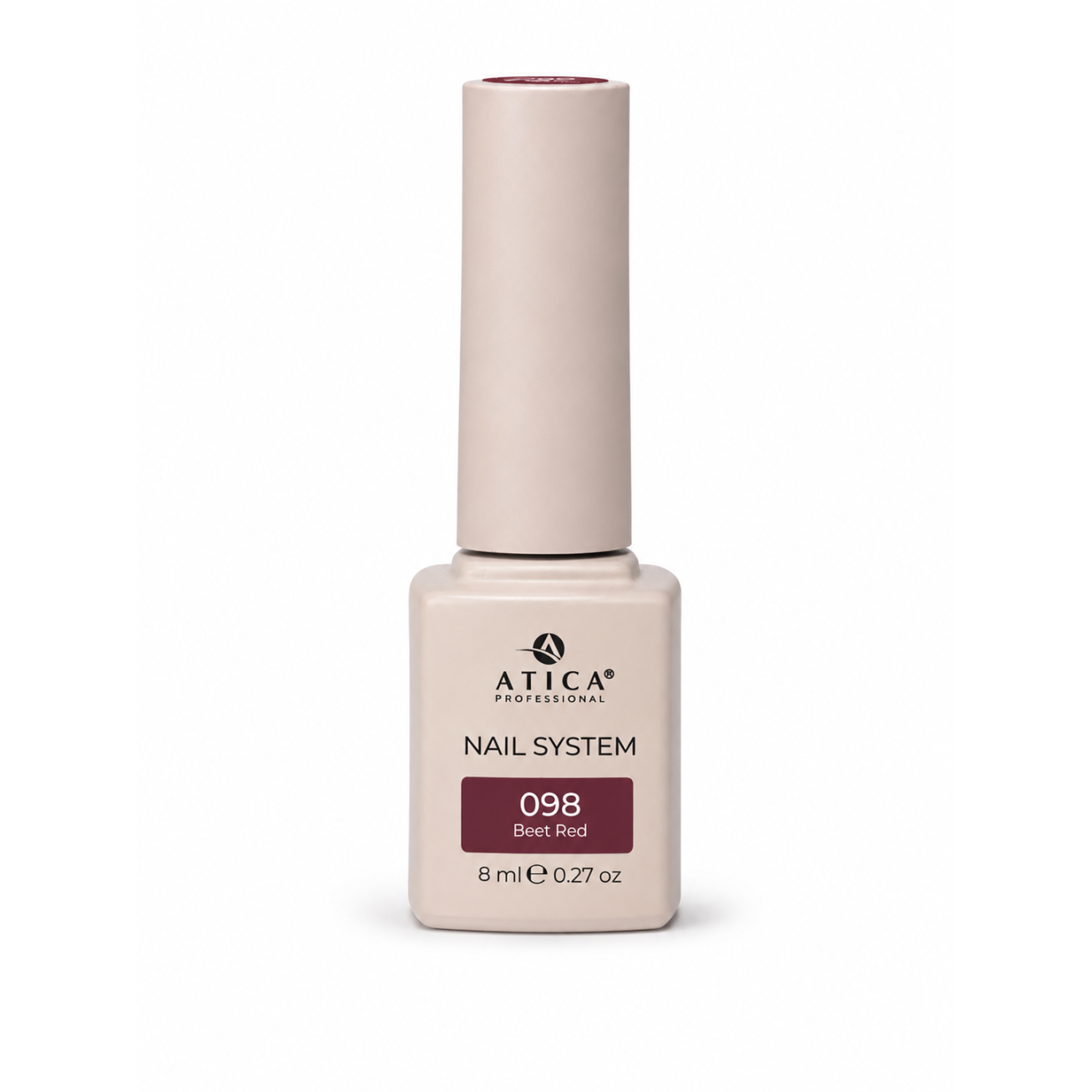 Atica gelinis lakas BEET RED, 7,5 ml Atica gelinis lakas BEET RED, 7,5 ml