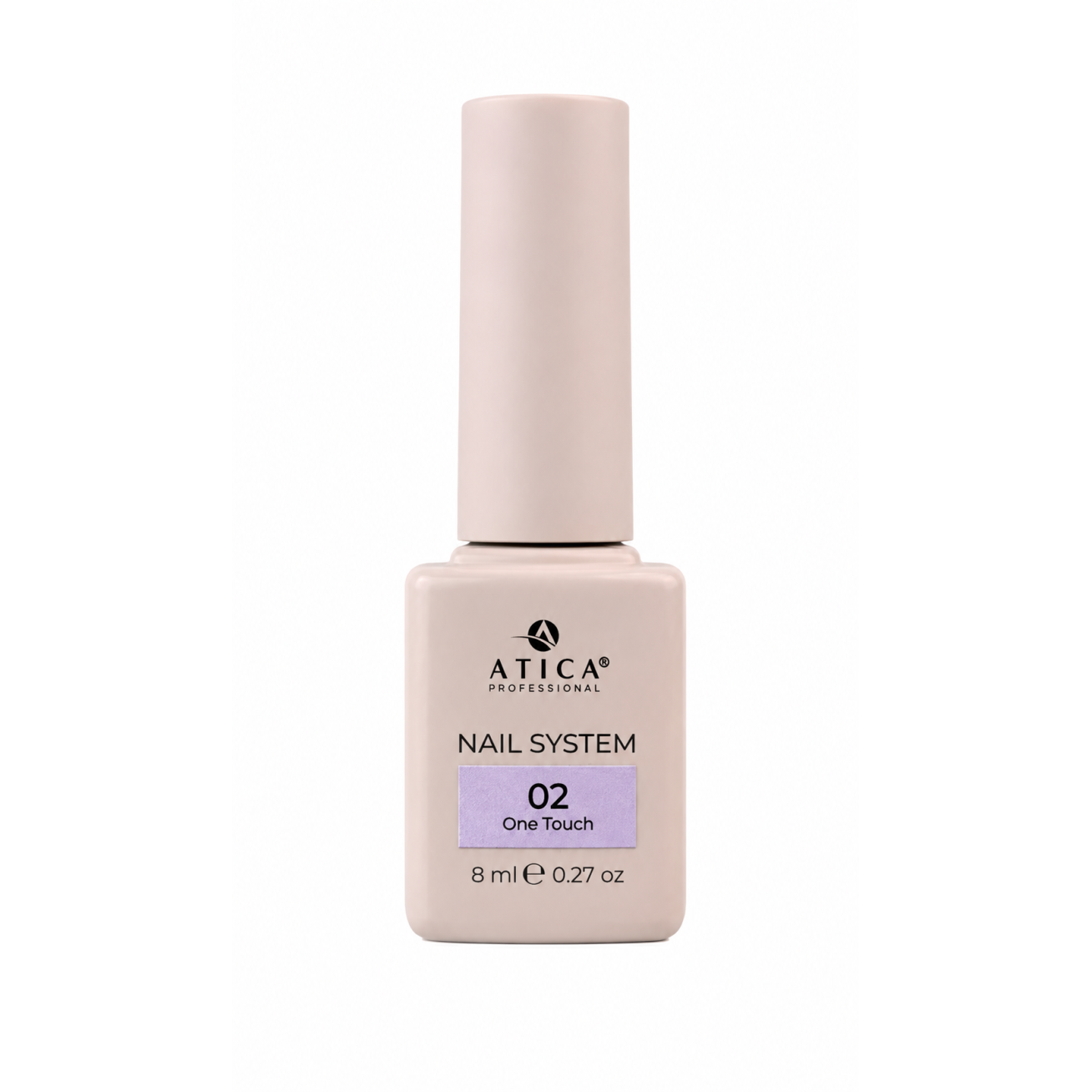 ATICA One Touch 02 gelinis lakas – šviesi alyvinė, 8 ml