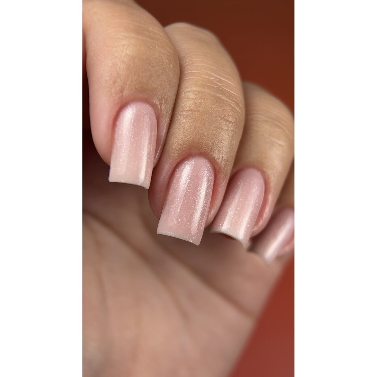 ATICA Base Pink  Shimmer, 15ml (elastinga kaučiukinė bazė) 1