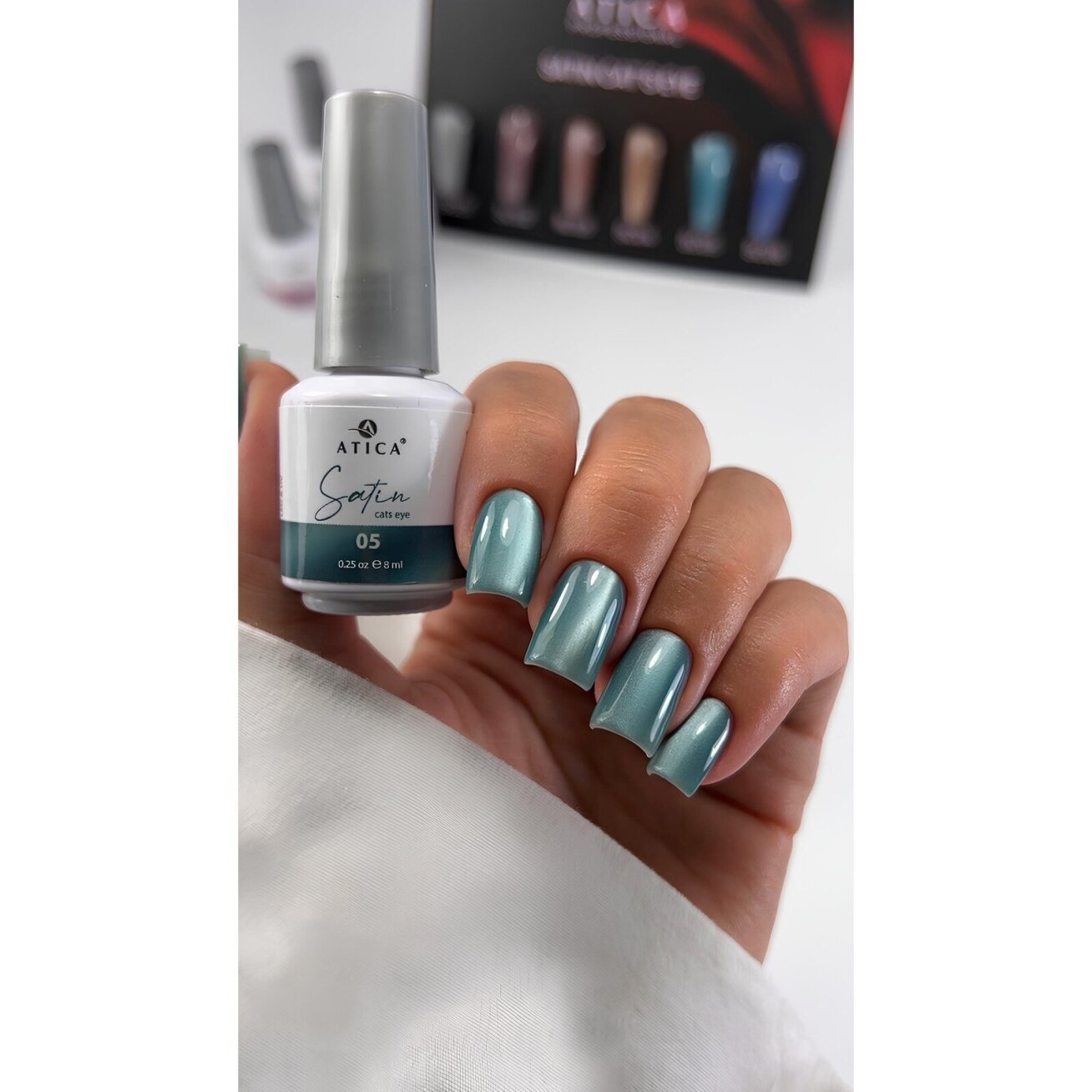 Atica Satin Cats Eye gelinis lakas Nr.05, 8 ml 1