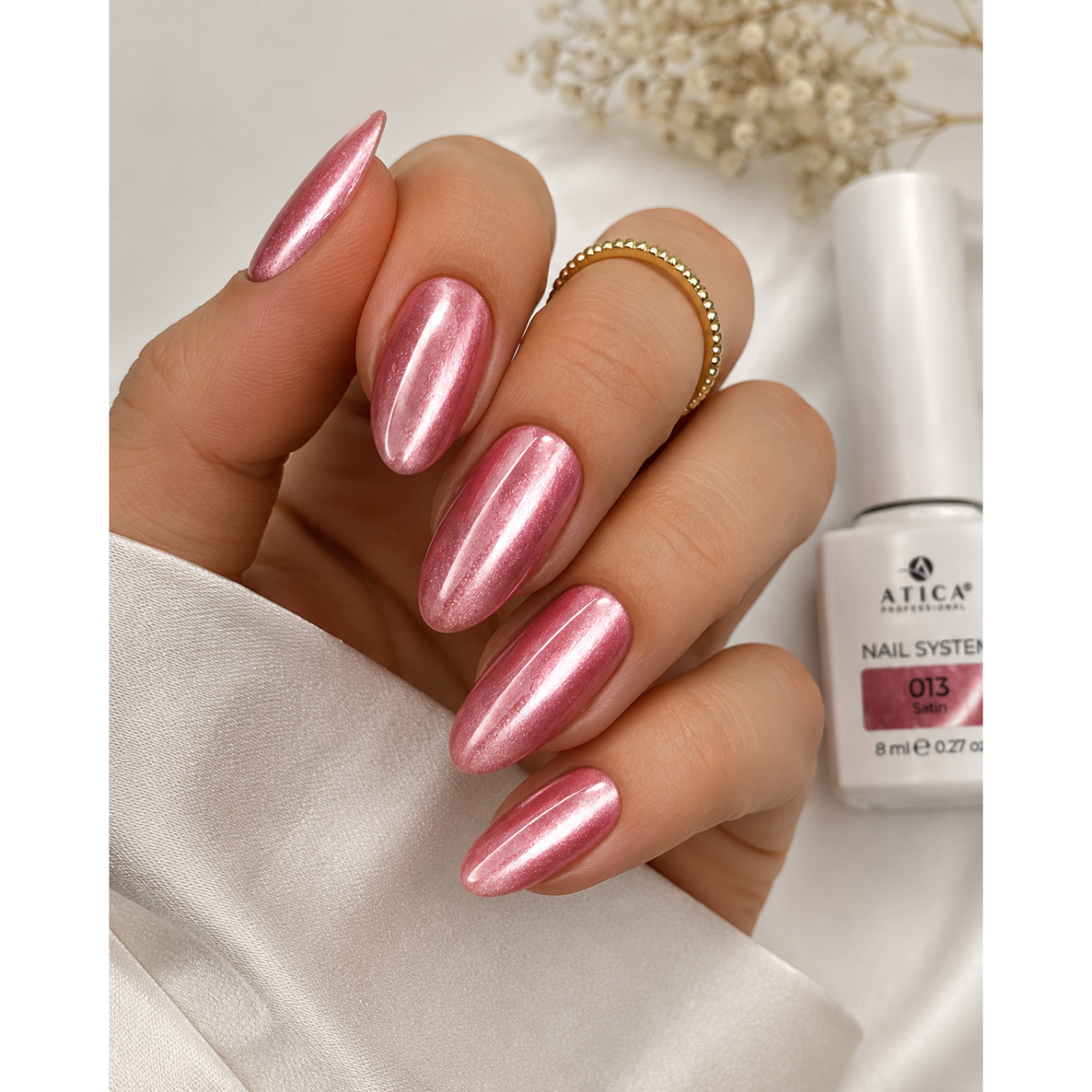 Atica SC13 Satin Cat’s Eye – magnetinis gelinis lakas, 8 ml 1