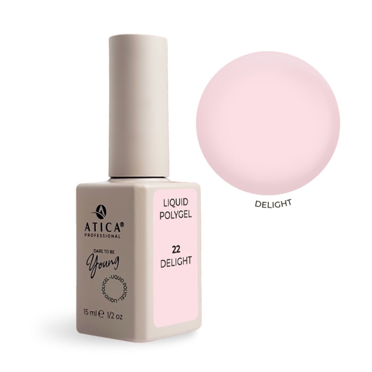 Atica skystas poligelis Delight 22, 15ml
