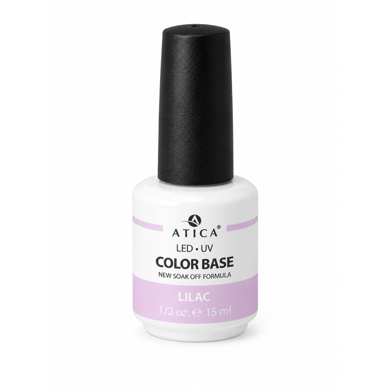 ATICA spalvota bazė geliniam lakavimui Lilac, 13 ml ATICA spalvota bazė geliniam lakavimui Lilac, 13 ml