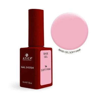 ATICA Cover Base Gel 14 Soft Pink 15 ml