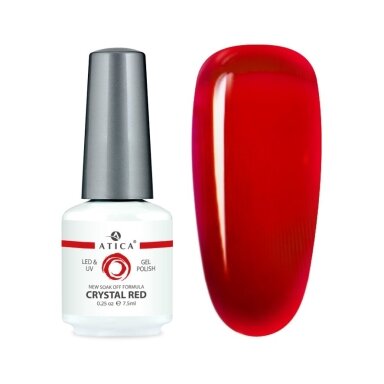 Atica gelinis lakas CRYSTAL RED, 7,5 ml