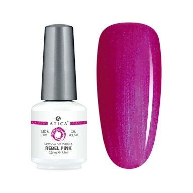 Atica gelinis lakas REBEL PINK, 7.5 ml