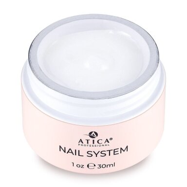 ATICA modeliavimo gelis Builder Gel eXel 19 Milk Shine Shimmer 30 ml