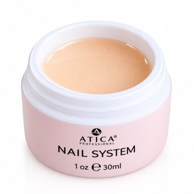 ATICA modeliavimo gelis Builder Gel eXel 32 Super Glow 30 ml