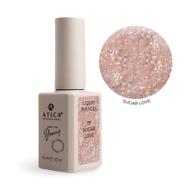 Atica skystas poligelis Sugar Love 17, 15ml