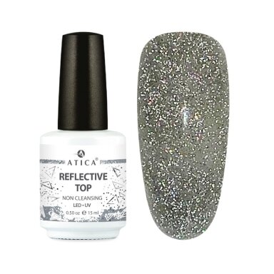 Atica Topas Reflective15 ml – šviesą atspinduntis topas