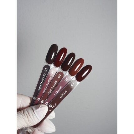 ATICA Choco Mood 01 – tamsiai šokoladinis gelinis lakas, 8 ml 1 ATICA Choco Mood 01 – tamsiai šokoladinis gelinis lakas, 8 ml 1