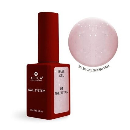 ATICA Cover Base Gel 03 Sheer Tan 15 ml