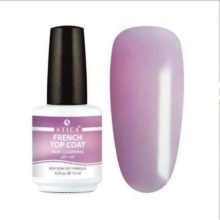 Atica French Top Coat NC – pigmentuotas viršutinis sluoksnis, 15 ml Atica French Top Coat NC – pigmentuotas viršutinis sluoksnis, 15 ml
