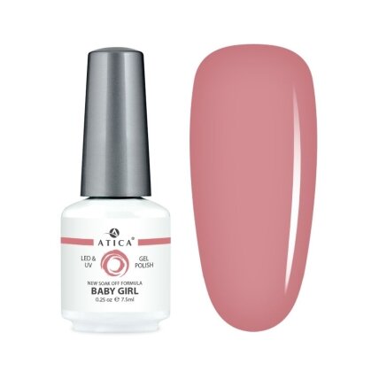 Atica gelinis lakas BABY GIRL, 7,5 ml Atica gelinis lakas BABY GIRL, 7,5 ml