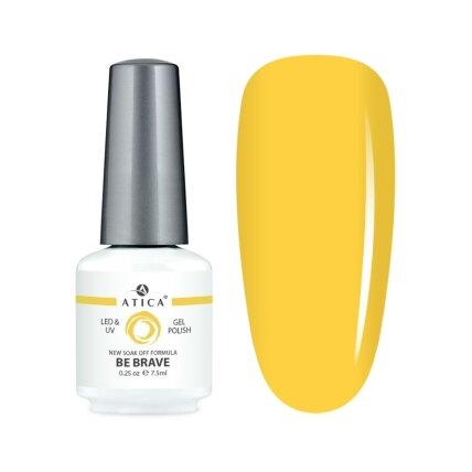 Atica gelinis lakas BE BRAVE, 7,5 ml Atica gelinis lakas BE BRAVE, 7,5 ml
