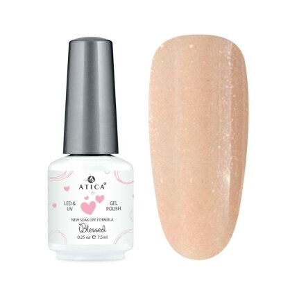 Atica gelinis lakas BLESSED, 7.5 ml Atica gelinis lakas BLESSED, 7.5 ml