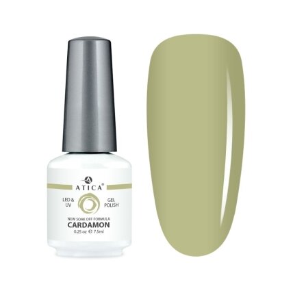 Atica gelinis lakas CARDAMON, 7,5 ml Atica gelinis lakas CARDAMON, 7,5 ml