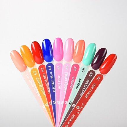 Atica gelinis lakas HOT ORANGE, 7,5 ml 1