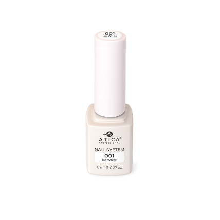 Atica gelinis lakas ICE WHITE, 7,5 ml