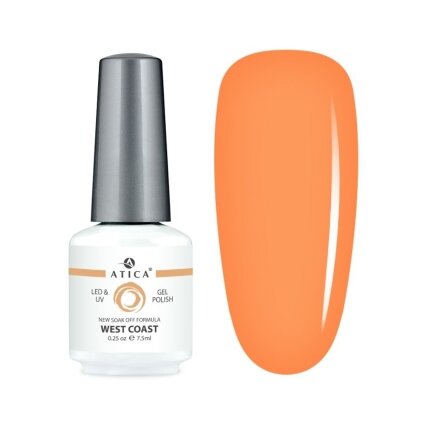 Atica gelinis lakas WEST COAST, 7,5 ml Atica gelinis lakas WEST COAST, 7,5 ml