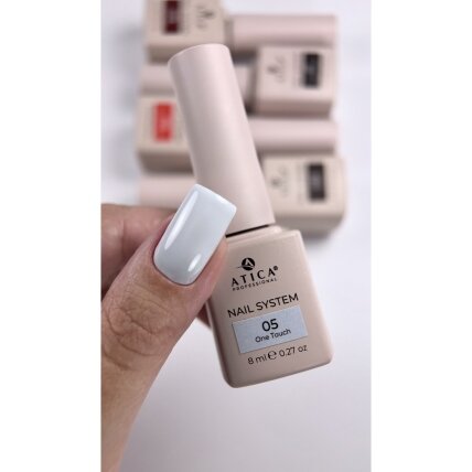 ATICA One Touch 05 – šviesiai melsvas gelinis lakas, 8 ml 1