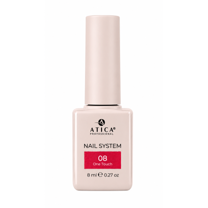 ATICA One Touch 08 – ryškiai rožinis gelinis lakas, 8 ml ATICA One Touch 08 – ryškiai rožinis gelinis lakas, 8 ml