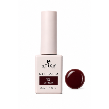 ATICA One Touch 10 gelinis lakas – tamsi vyšninė, 8 ml
