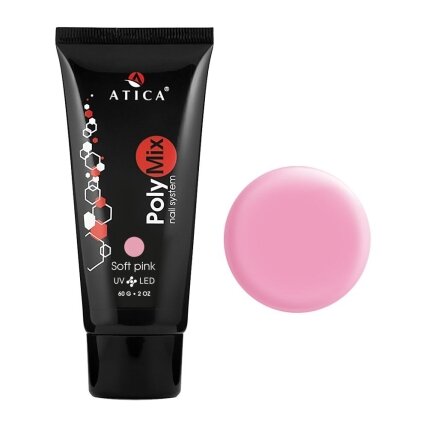 ATICA PolyMix poligelis Soft Pink 07 - 60 ml ATICA PolyMix poligelis Soft Pink 07 - 60 ml