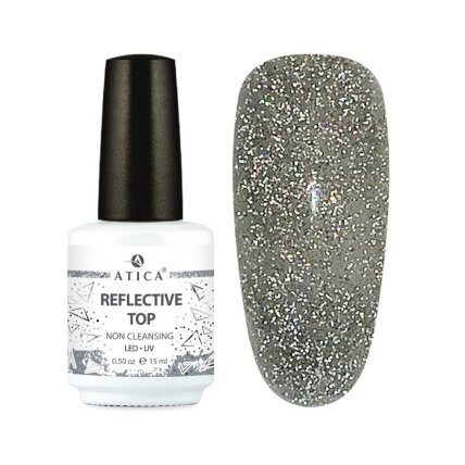 Atica Topas Reflective15 ml – šviesą atspinduntis topas Atica Topas Reflective15 ml – šviesą atspinduntis topas