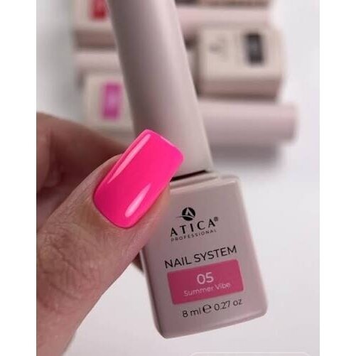 Atica Nail System Nr. 05 „Summer Vibe“ – gelinis lakas, 8 ml