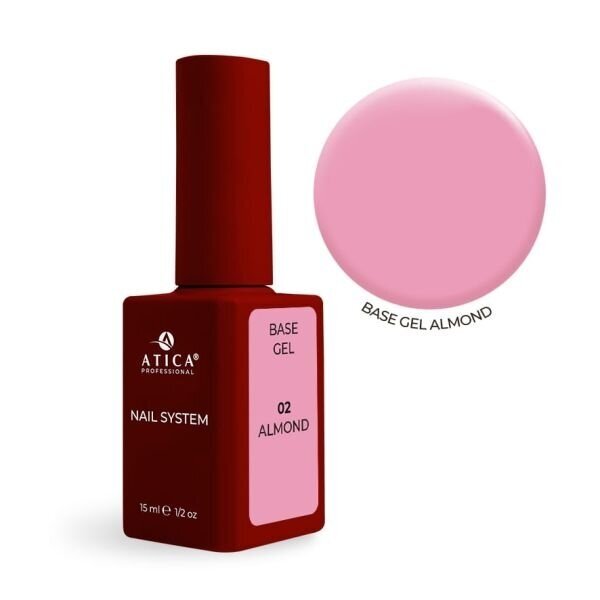 ATICA Cover Base Gel 02 Almond 15 ml ATICA Cover Base Gel 02 Almond 15 ml