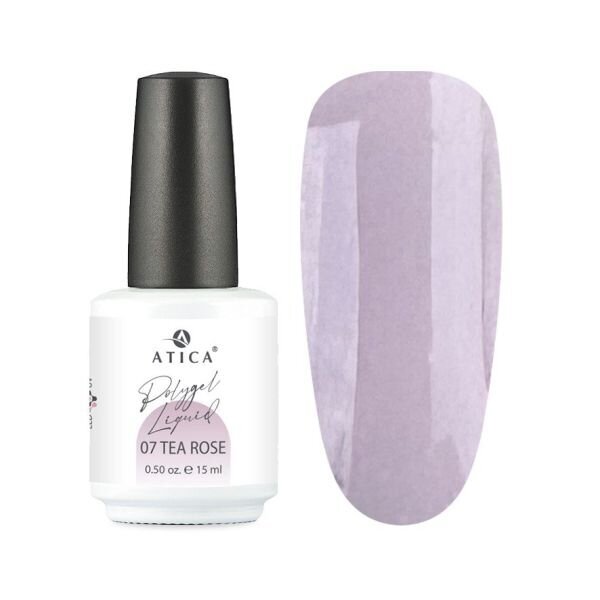 Atica skystas poligelis TEA ROSE 07, 15ml Atica skystas poligelis TEA ROSE 07, 15ml