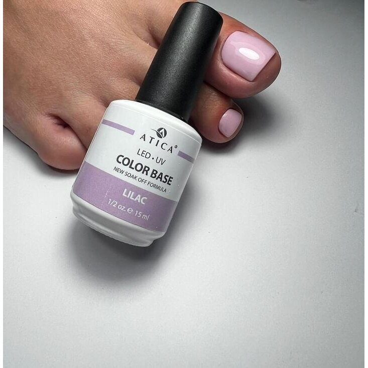 ATICA spalvota bazė geliniam lakavimui Lilac, 13 ml 2 ATICA spalvota bazė geliniam lakavimui Lilac, 13 ml 2