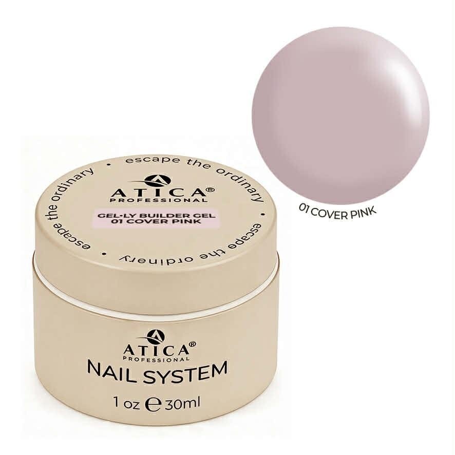 ATICA GEL-LY stovintis gelis 01 COVER PINK - 30 ml ATICA GEL-LY stovintis gelis 01 COVER PINK - 30 ml