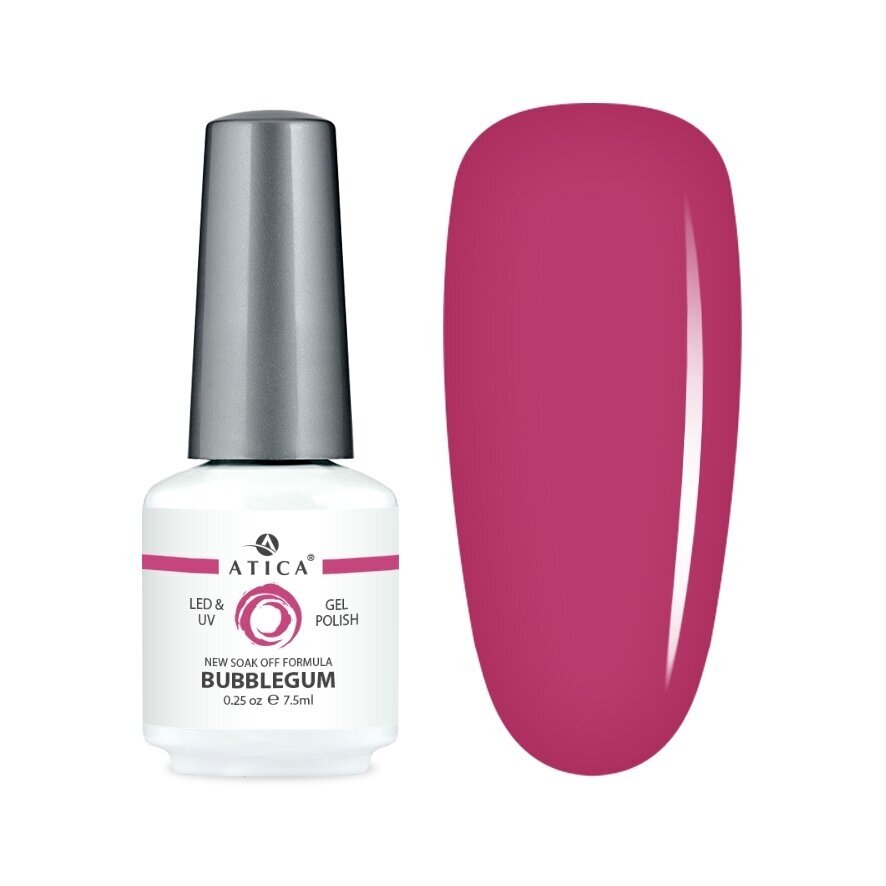 Atica gelinis lakas BUBBLEGUM, 7,5 ml Atica gelinis lakas BUBBLEGUM, 7,5 ml