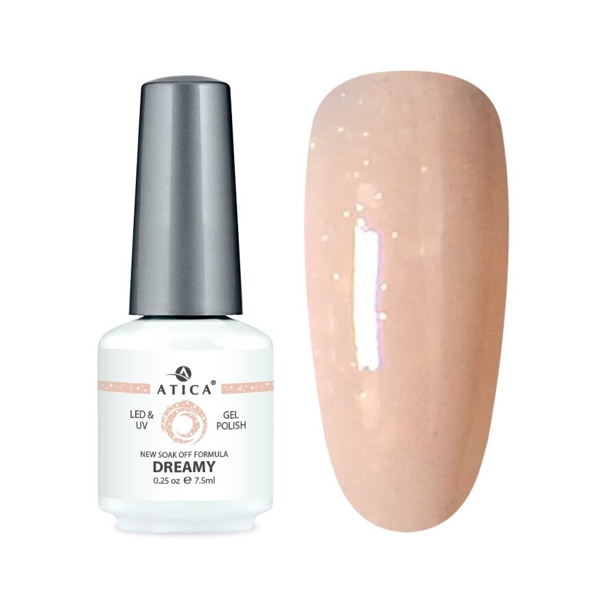 Atica gelinis lakas DREAMY, 7,5 ml Atica gelinis lakas DREAMY, 7,5 ml