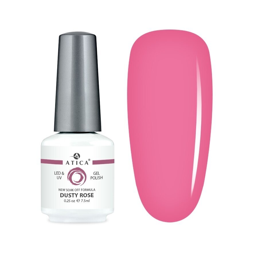 Atica gelinis lakas DUSTY ROSE, 7,5 ml Atica gelinis lakas DUSTY ROSE, 7,5 ml