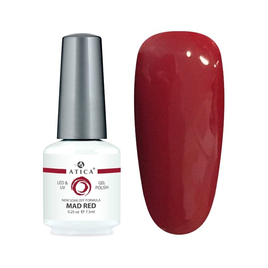 Atica gelinis lakas MAD RED, 7,5ml