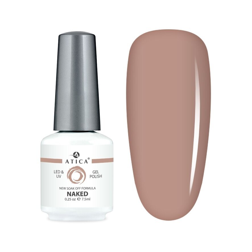 Atica gelinis lakas NAKED, 7,5 ml