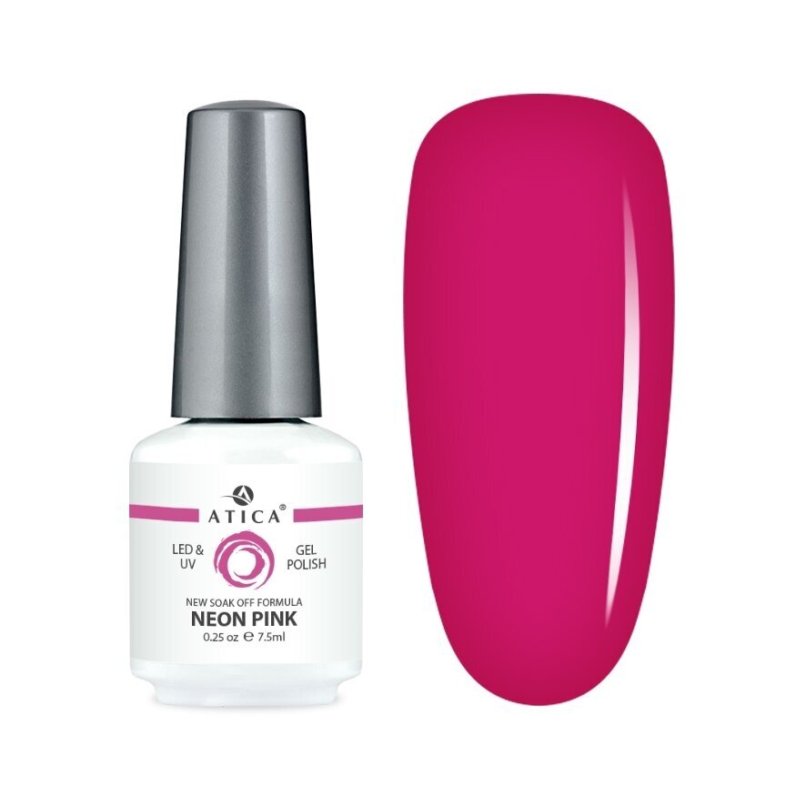 Atica gelinis lakas NEON PINK, 7,5 ml