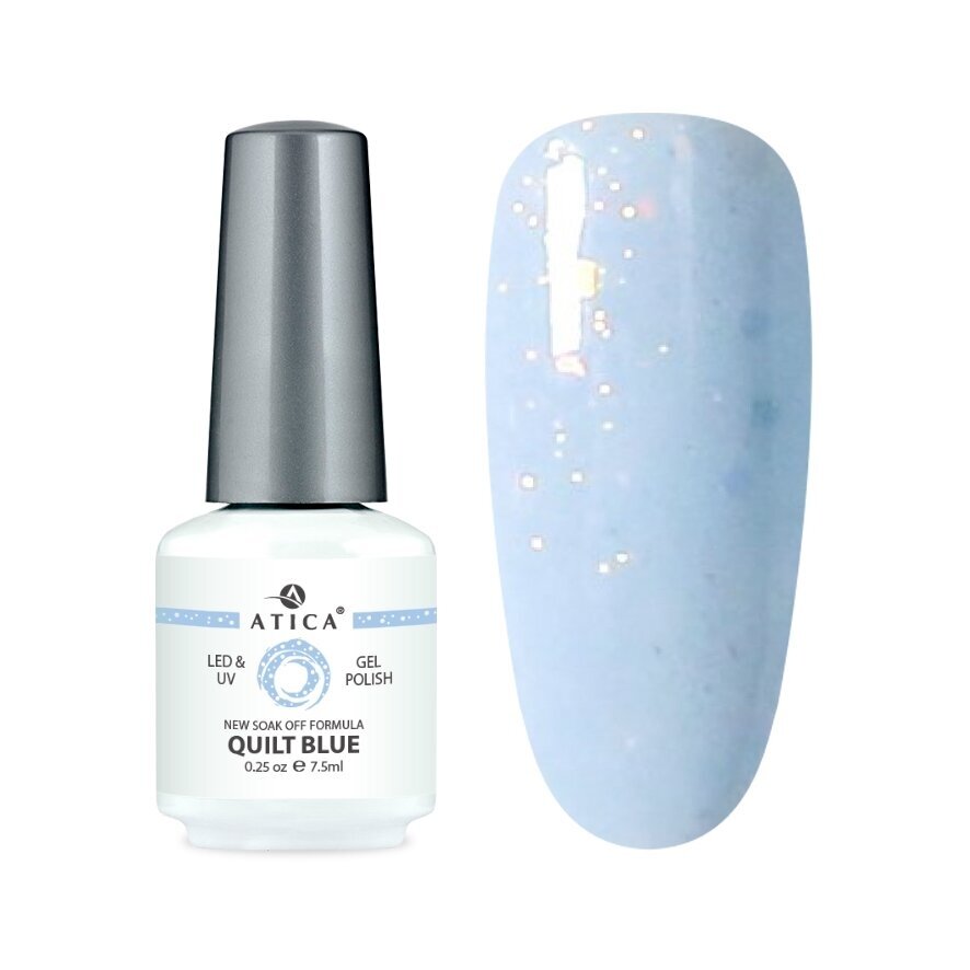 Atica gelinis lakas QUILT BLUE, 7,5 ml Atica gelinis lakas QUILT BLUE, 7,5 ml