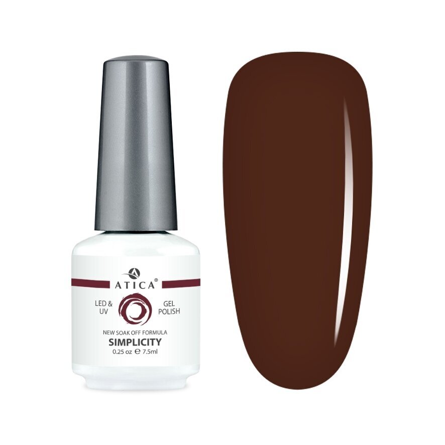Atica gelinis lakas SIMPLICITY, 7,5 ml Atica gelinis lakas SIMPLICITY, 7,5 ml