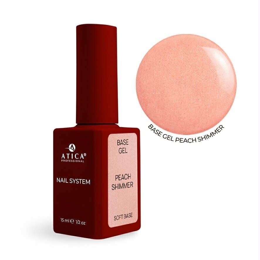 ATICA Base Peach Shimmer, 15ml (elastinga kaučiukinė bazė) ATICA Base Peach Shimmer, 15ml (elastinga kaučiukinė bazė)
