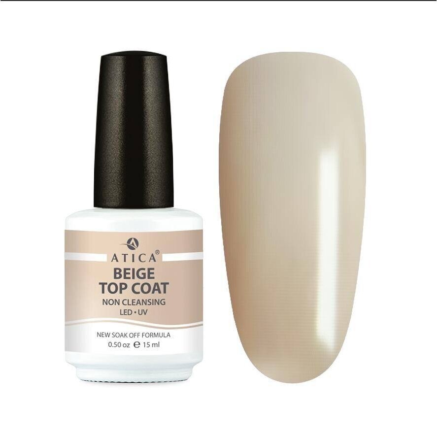 Atica Beige Top Coat NC – pigmentuotas viršutinis sluoksnis, 15 ml Atica Beige Top Coat NC – pigmentuotas viršutinis sluoksnis, 15 ml