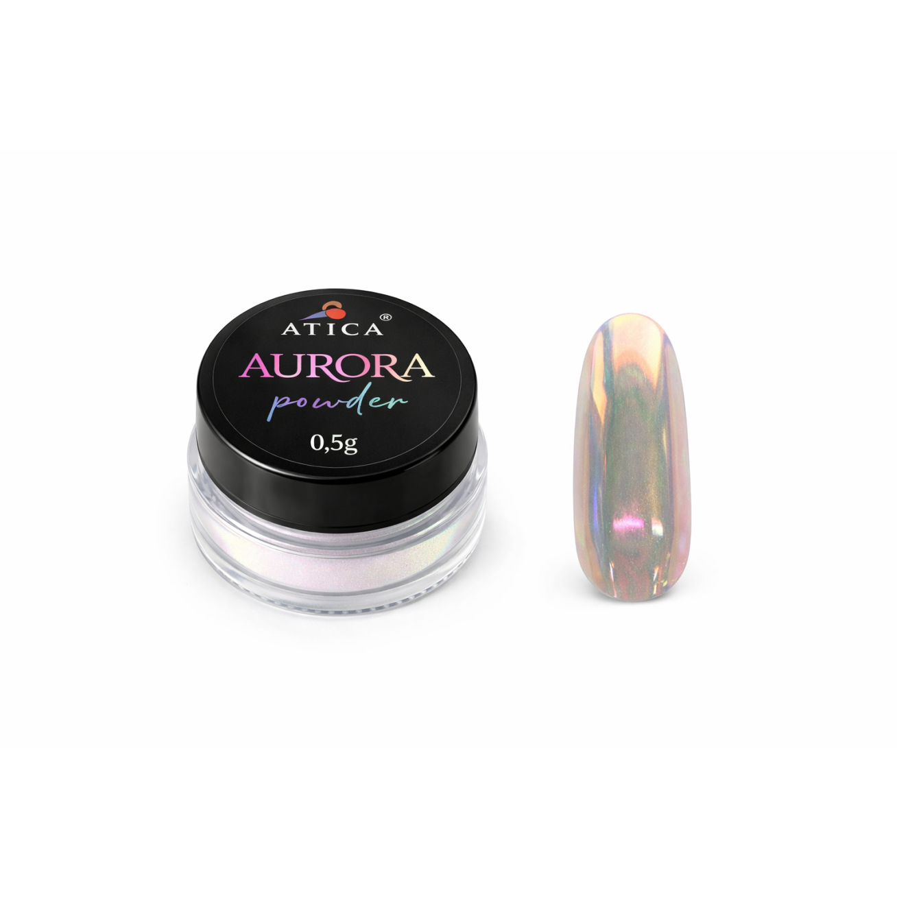 Chrome Powder A02 Aurora– Nagų chromo pudra 0,5 g