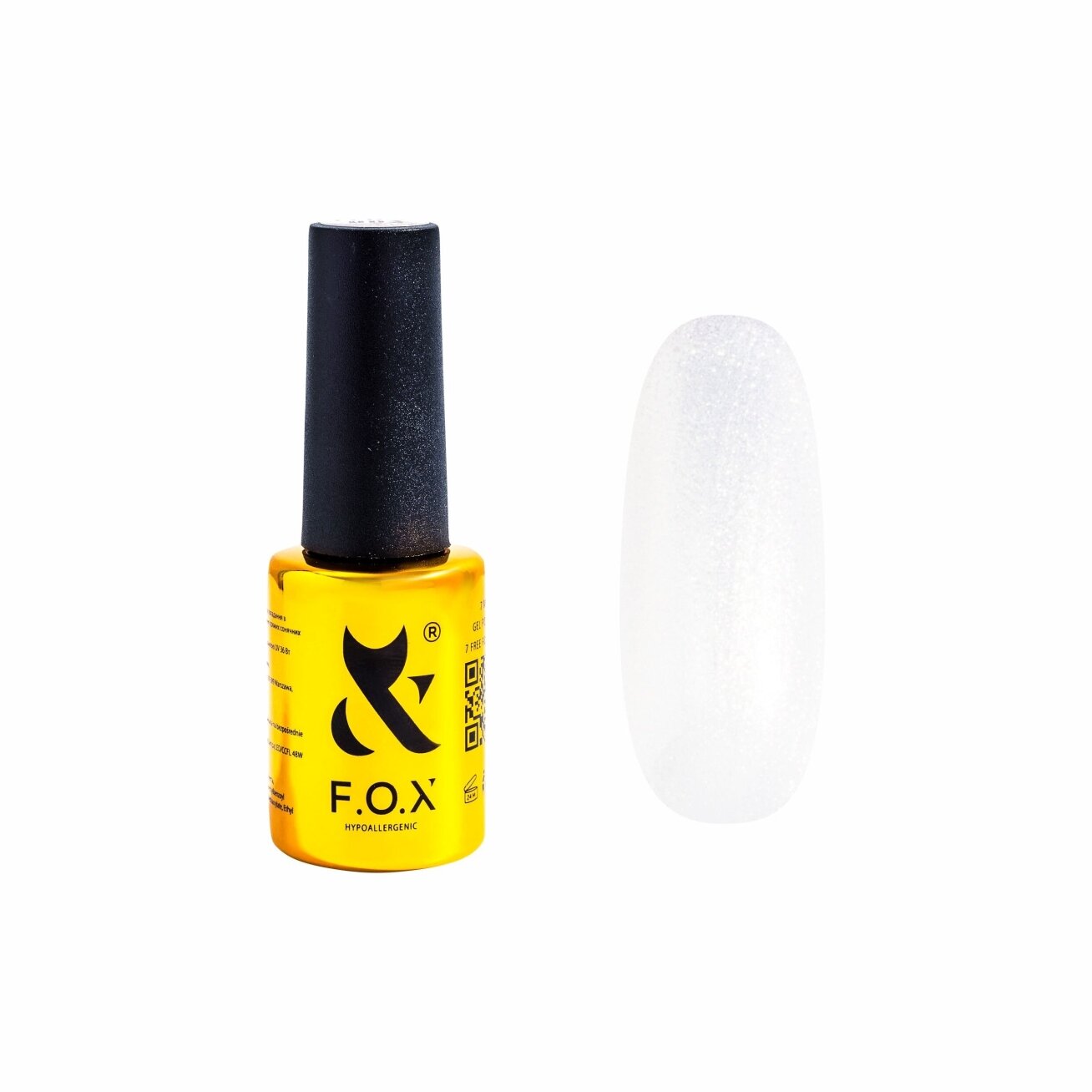F.O.X Gelinis lakas Fetish 001 – Perlamutrinė balta 7 ml