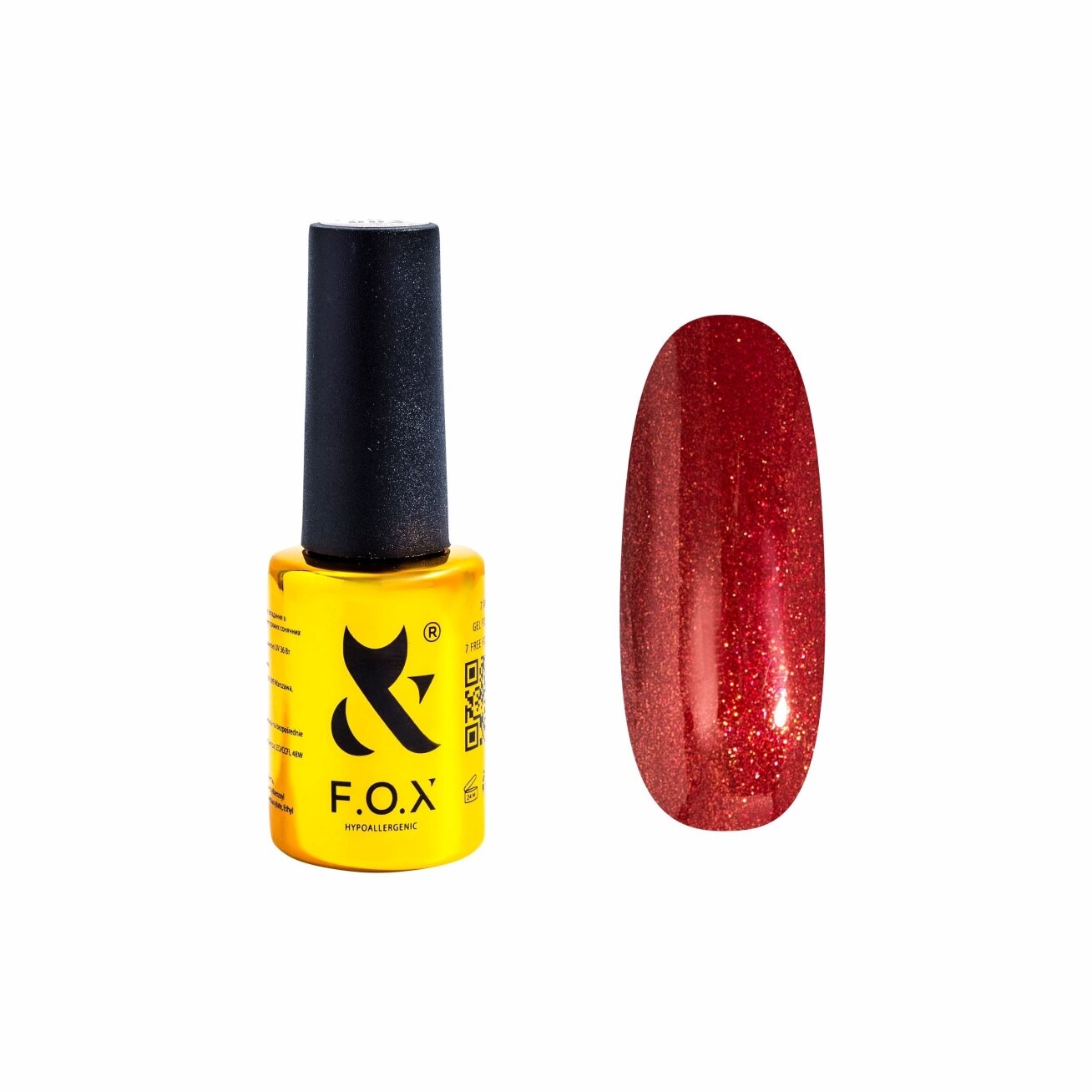 F.O.X Gelinis lakas Fetish 006 – Bordo perlamutras 7 ml